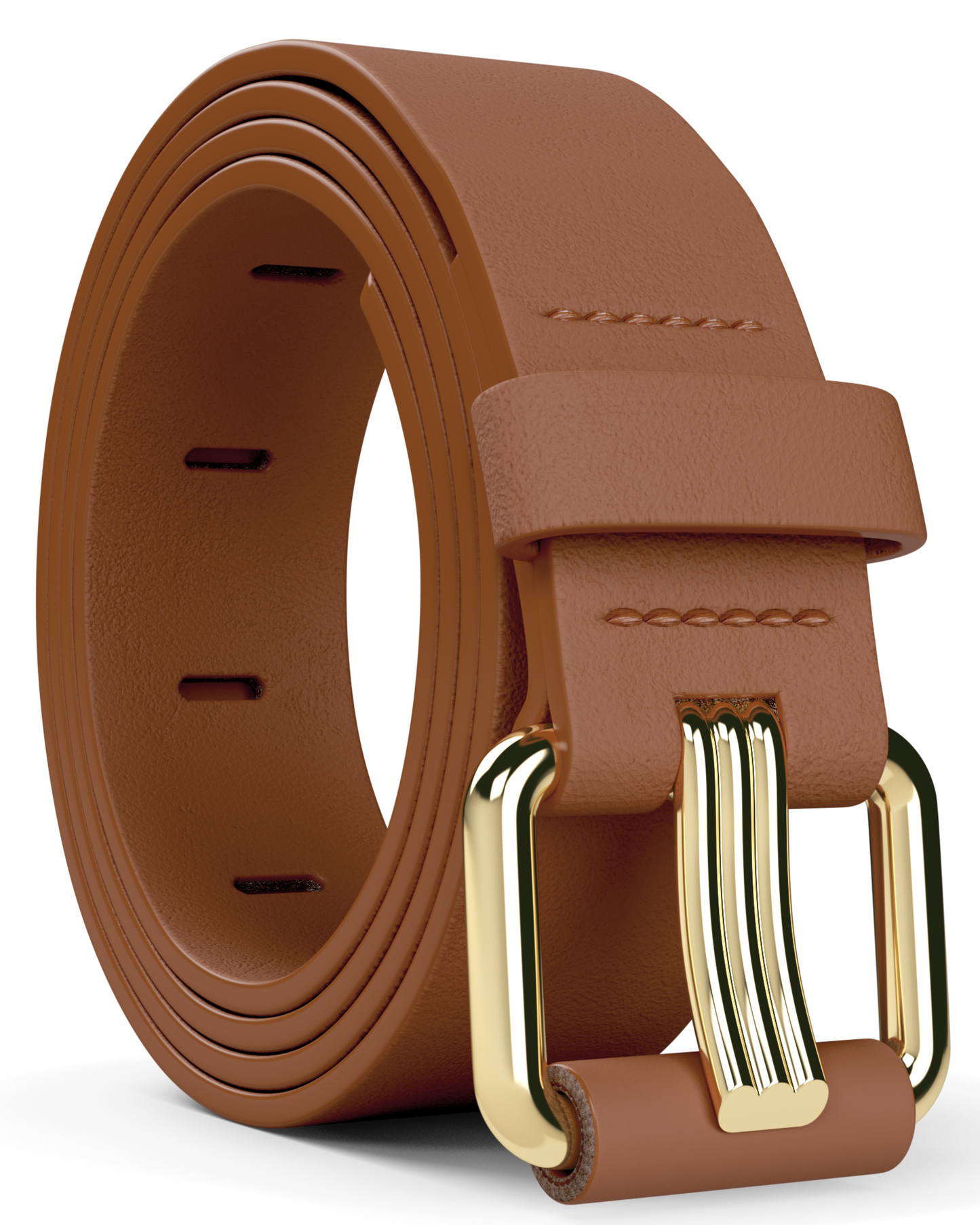 Brown Vegan Leather Belt