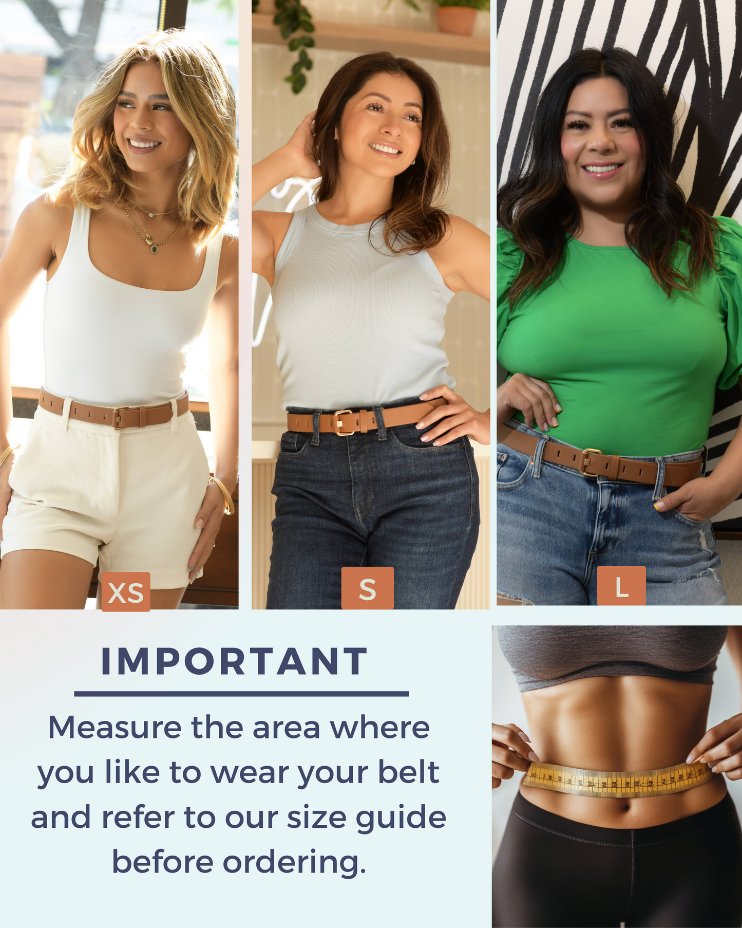 Brown Vegan Leather Belt